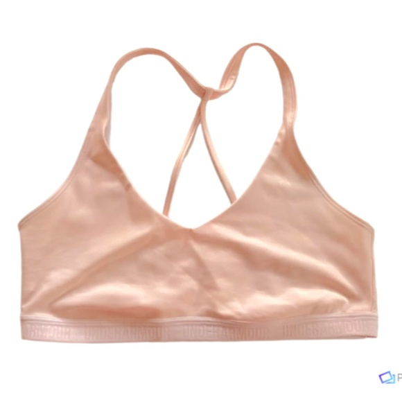 Under Armour Womens Light Pink Sports Bra, M - Picture 1 of 3